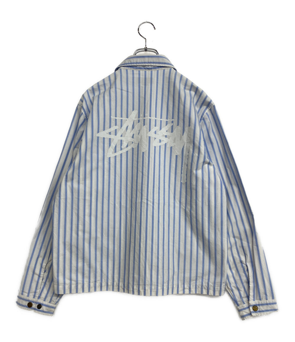 ステューシー ジャケット Coach Shirt Stripe 23SS 1110279 メンズ SIZE S STUSSY
