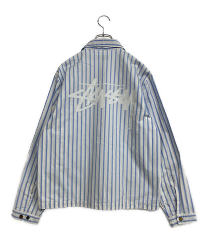 ステューシー ジャケット Coach Shirt Stripe 23SS 1110279 メンズ SIZE S STUSSY