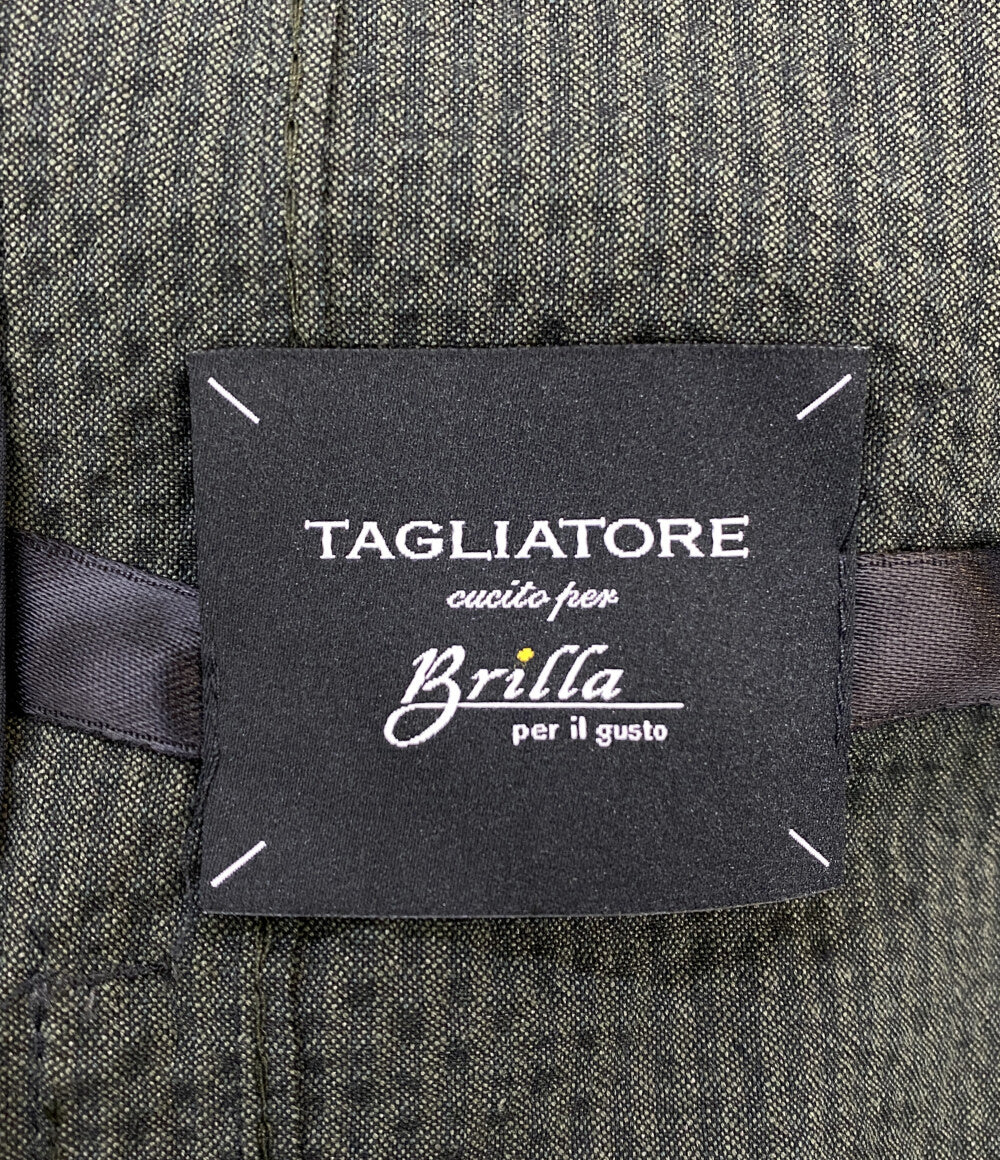 美品 TAGLIATORE テーラードジャケット シアサッカーアンコン 2B メンズ SIZE 48/R タリアトーレ