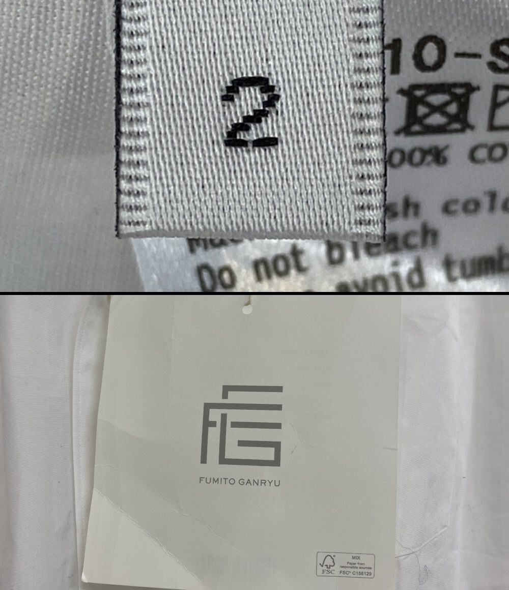 FUMITO GANRYU フミト ガンリュウ 長袖シャツ THOMAS MAISONpleated cotton shirt FU10-SH-01 メンズ SIZE 2