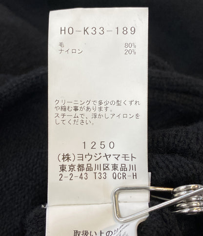 ヨウジヤマモトプールオム ニット 7G JERSEY STRING UNEVEN HEM ROUND NECK 24AW H0-K33-189 メンズ SIZE 3 YOHJI YAMAMOTO POUR HOMME