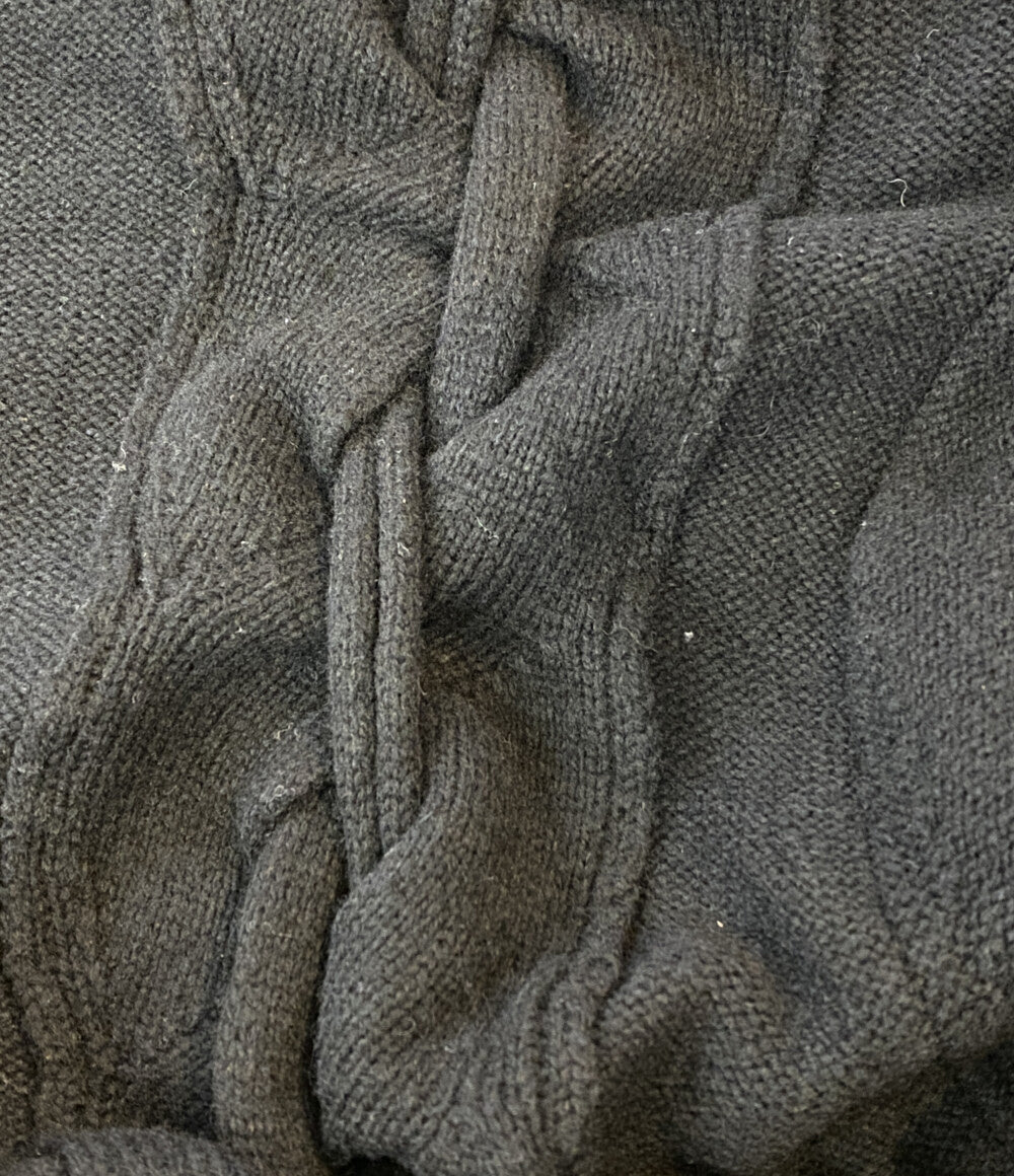 ヨウジヤマモトプールオム ニット 7G JERSEY STRING UNEVEN HEM ROUND NECK 24AW H0-K33-189 メンズ SIZE 3 YOHJI YAMAMOTO POUR HOMME