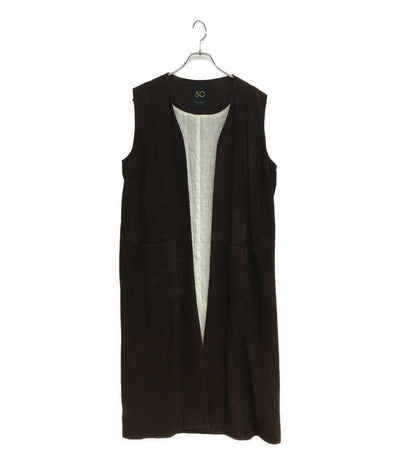 CINQUANTA チンクアンタ レザーロングジレ メンズ SIZE 40