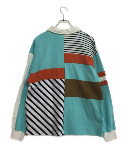 amok アモク 長袖ポロシャツ PATCHWORK POLO SHIRT 25SS 251012 メンズ SIZE M