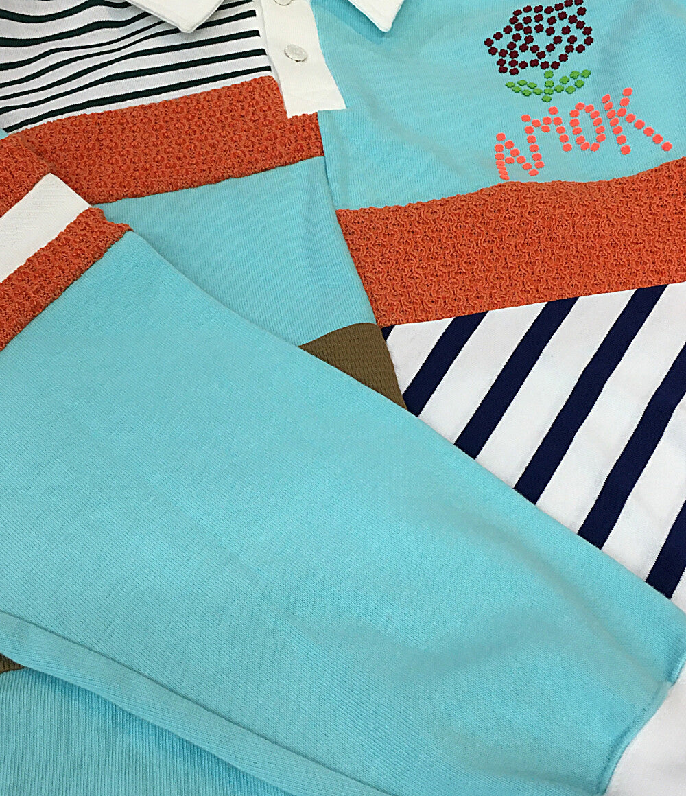 amok アモク 長袖ポロシャツ PATCHWORK POLO SHIRT 25SS 251012 メンズ SIZE M
