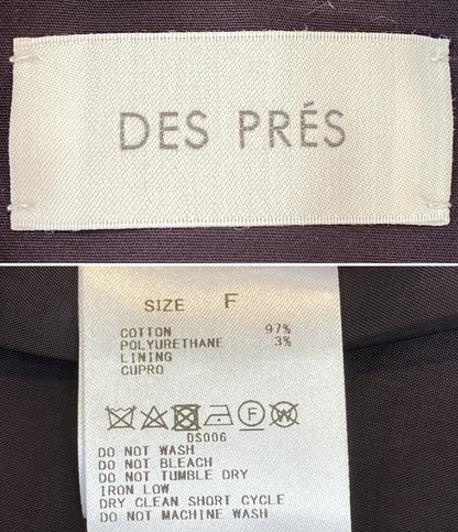 DES PRES ハイカウントコットンジレ 23AW レディース SIZE F デプレ