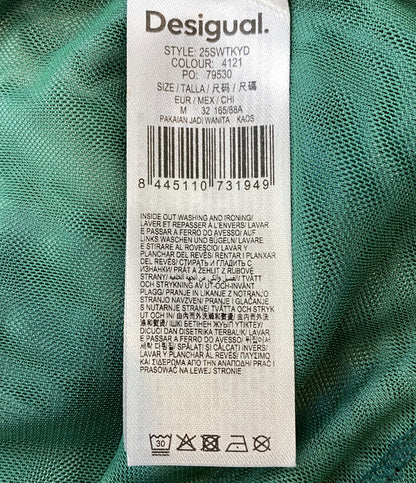 美品 Desigual ノースリーブカットソー グラデーションチュールTシャツ 25SS 25SWTKYD レディース SIZE M デジグアル