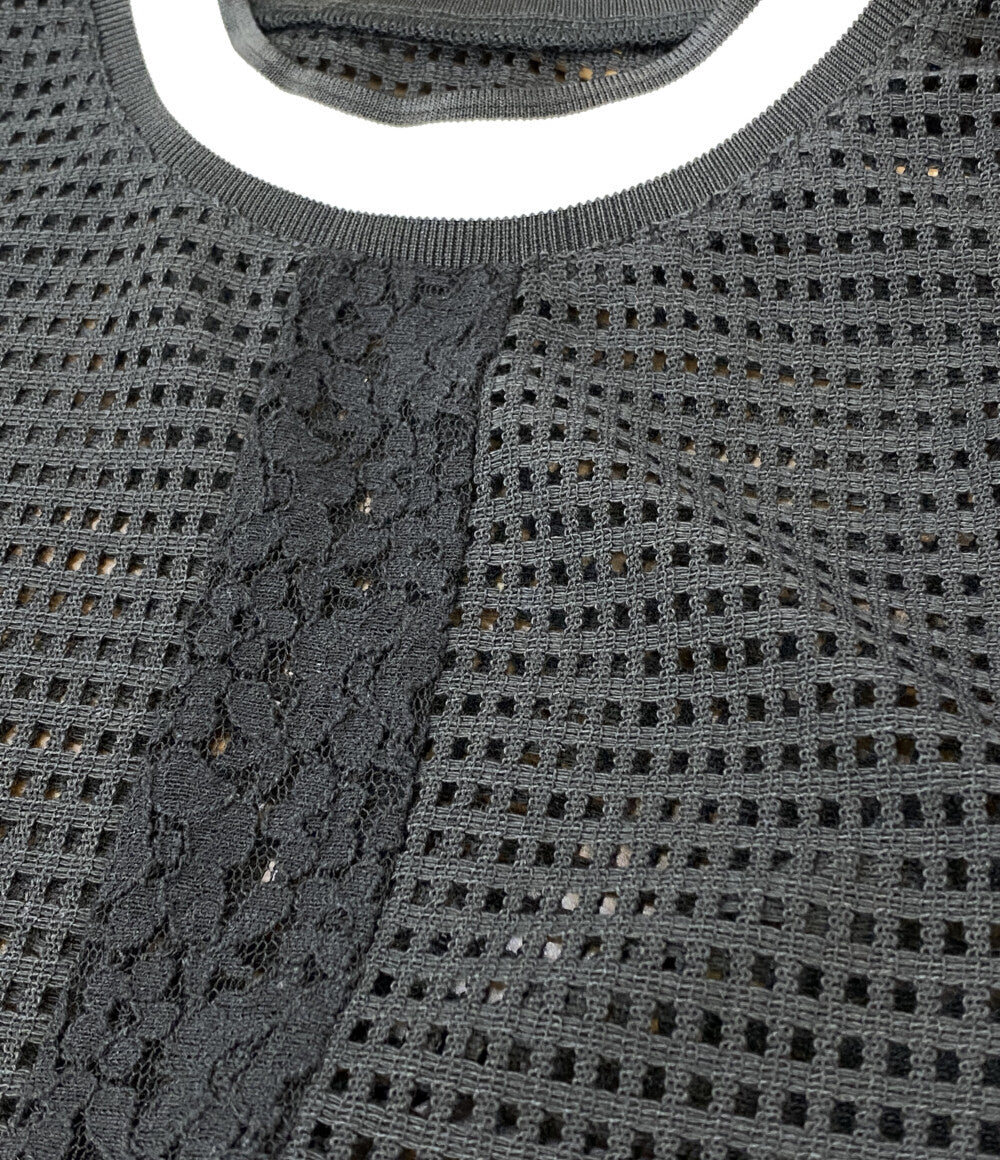 SUM1 STYLE スミスタイル ラインレースTシャツ レディース SIZE F