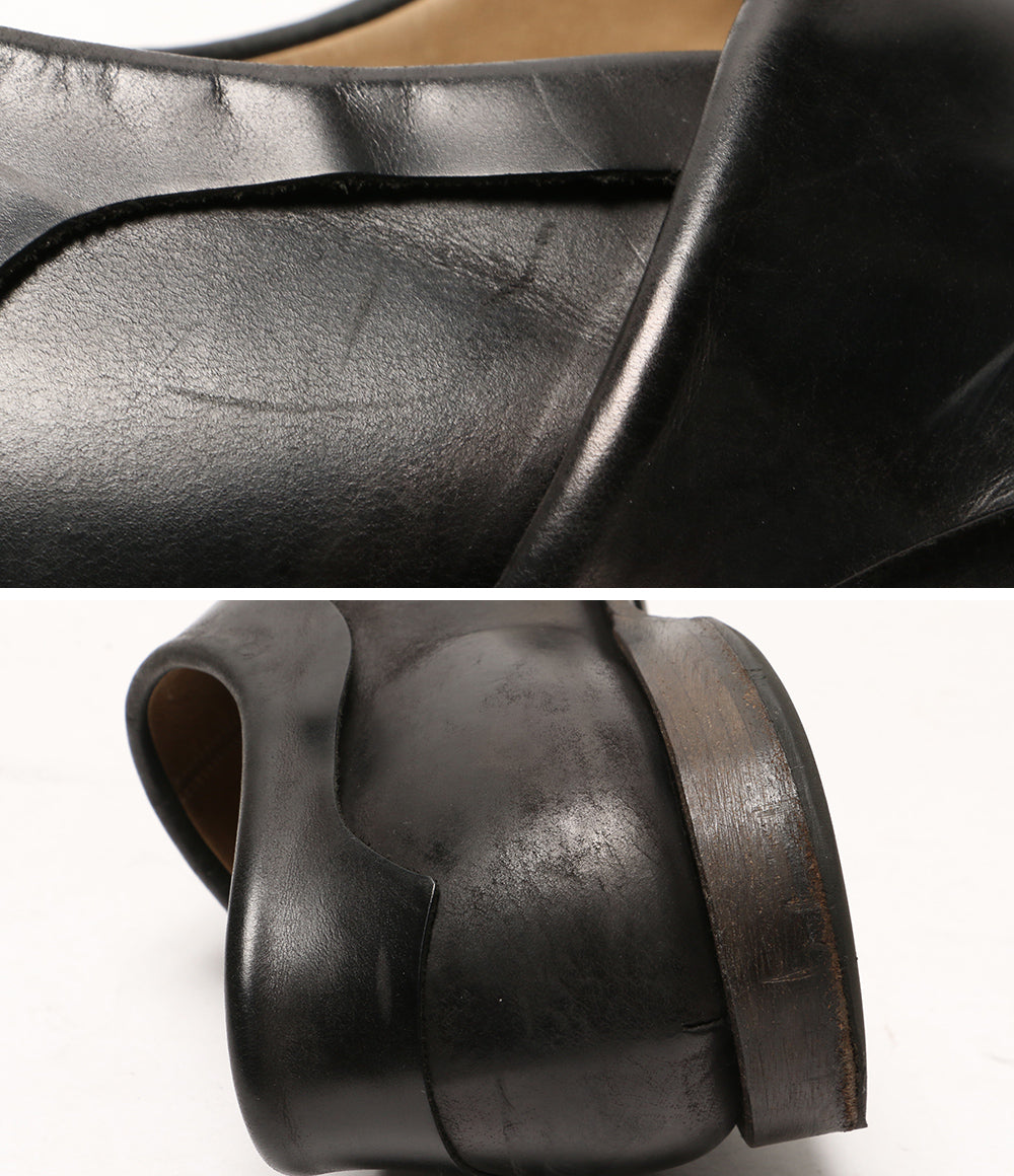 ヨウジヤマモト シェレヴィッキオヴィッキ レザーラップシューズ