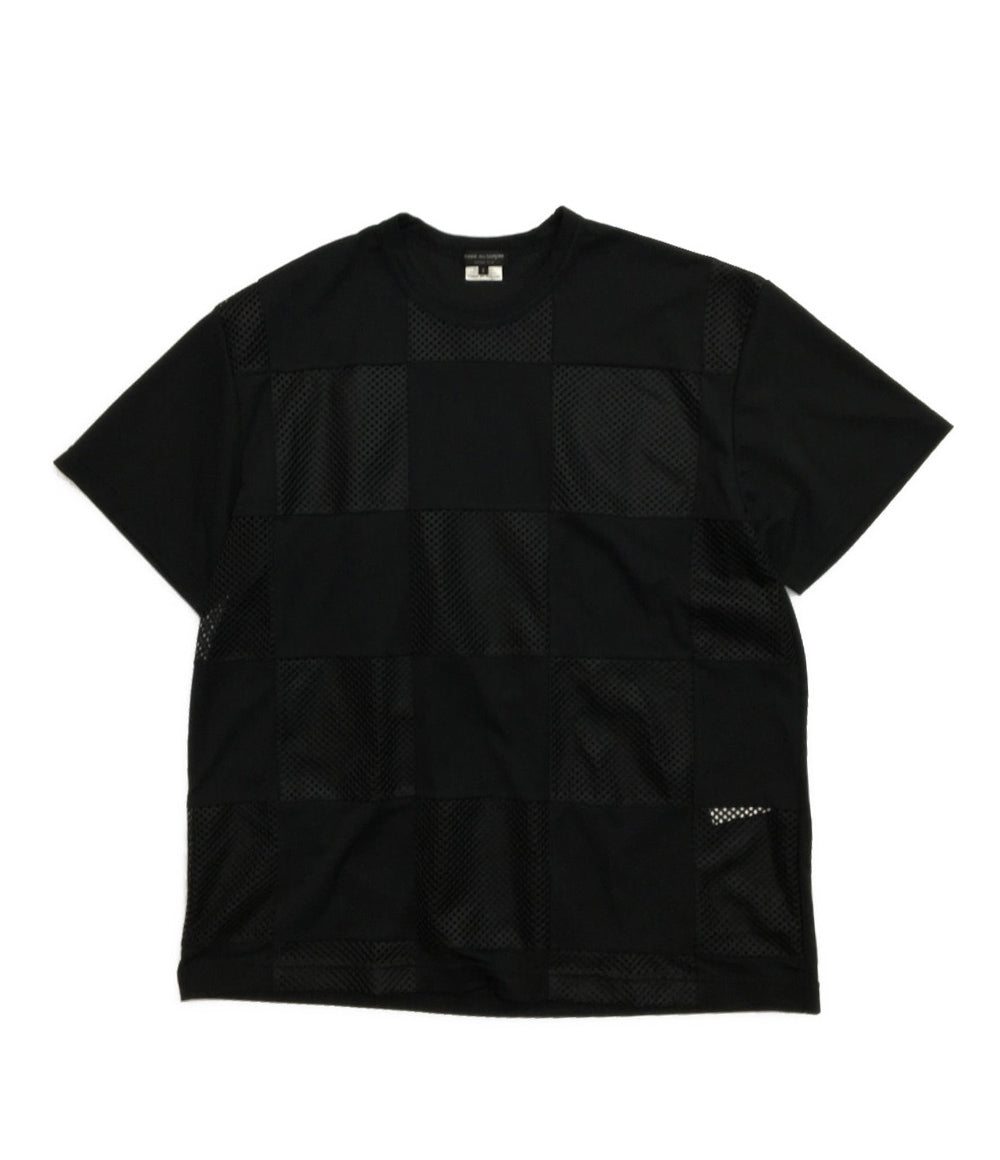 COMME des GARCONS HOMME PLUS 半袖Ｔシャツ メッシュ切替オーバーサイズカットソー 25ss メンズ SIZE S コムデギャルソンオムプリュス