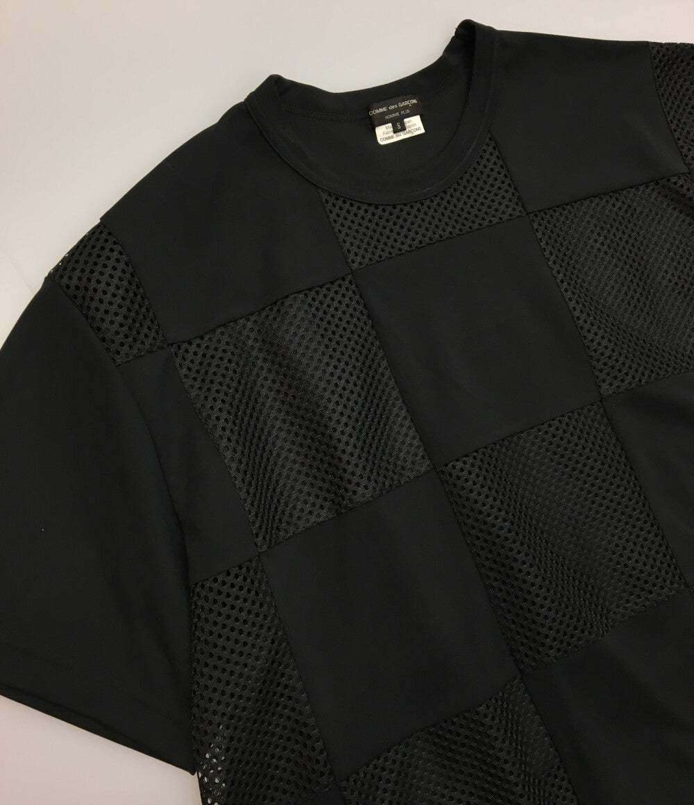 COMME des GARCONS HOMME PLUS 半袖Ｔシャツ メッシュ切替オーバーサイズカットソー 25ss メンズ SIZE S コムデギャルソンオムプリュス
