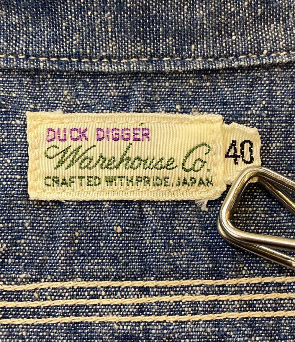 WAREHOUSE＆CO ウエアハウスカンパニー 半袖シャツ Lot 3080 S S CHAMBRAY WORK SHIRTS メンズ SIZE 40