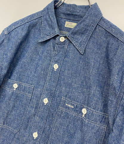 WAREHOUSE＆CO ウエアハウスカンパニー 半袖シャツ Lot 3080 S S CHAMBRAY WORK SHIRTS メンズ SIZE 40