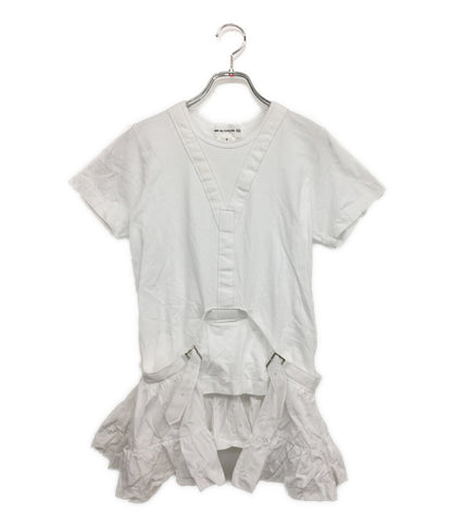 コムデギャルソン 半袖Ｔシャツ ベルテッドフリルカットソー 24ss レディース SIZE S COMME des GARCONS GIRL