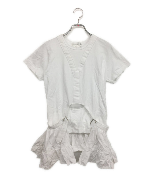 COMME des GARCONS GIRL 半袖Ｔシャツ ベルテッドフリルカットソー 24ss レディース SIZE S コムデギャルソン