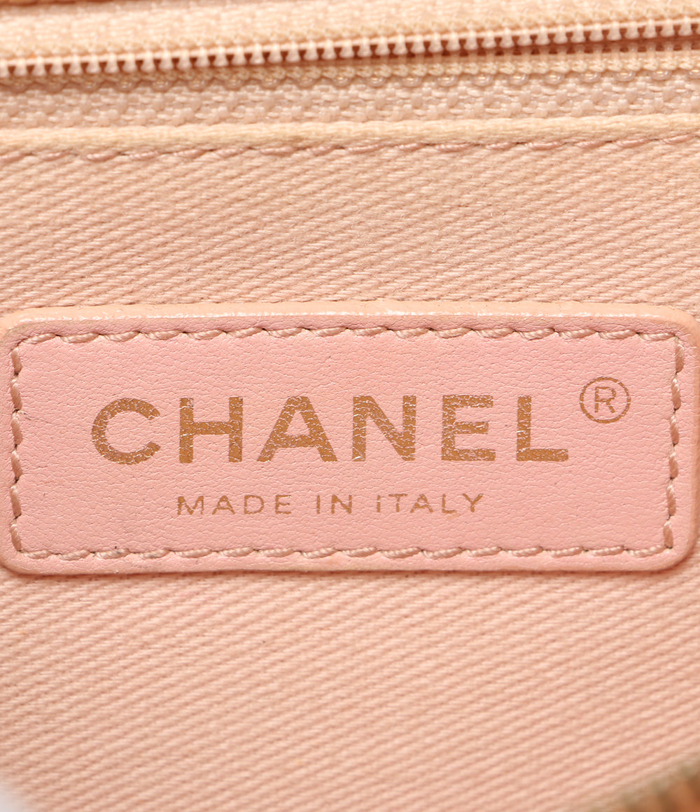 CHANEL ショルダーバッグ ハーフココ キャビアスキン オレンジベージュ レディース シャネル