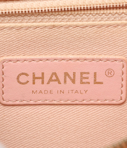 CHANEL ショルダーバッグ ハーフココ キャビアスキン オレンジベージュ レディース シャネル