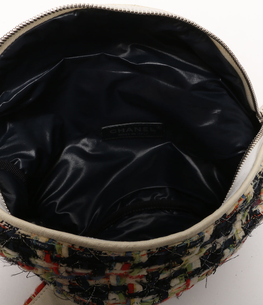 CHANEL 2WAYウエストバッグ ダブルチェーン ツイード 17SS レディース シャネル