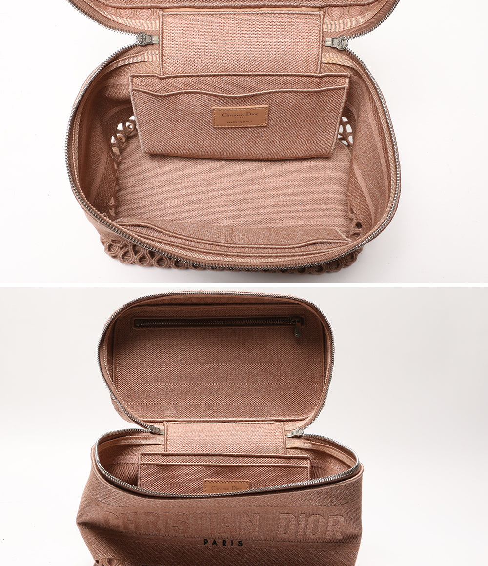 Christian Dior トラベル バニティバッグ ケース ピンク レディース クリスチャンディオール