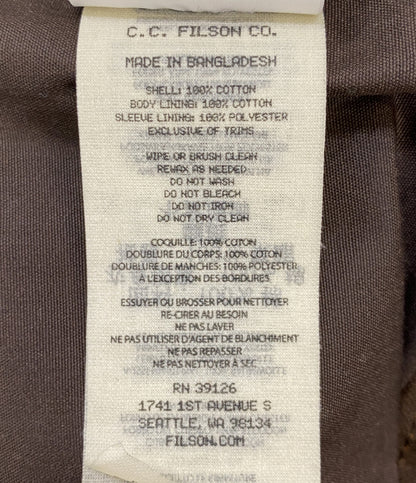フィルソン ジャケット TIN CLOTH SHORT LINED CRUISER メンズ SIZE XS FILSON