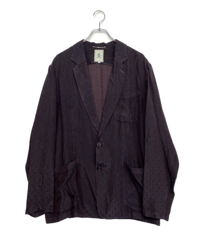 mando テーラードジャケット GARMENT DYE PAISLEY JACKET ボルドー 24AW メンズ SIZE 2 マンド