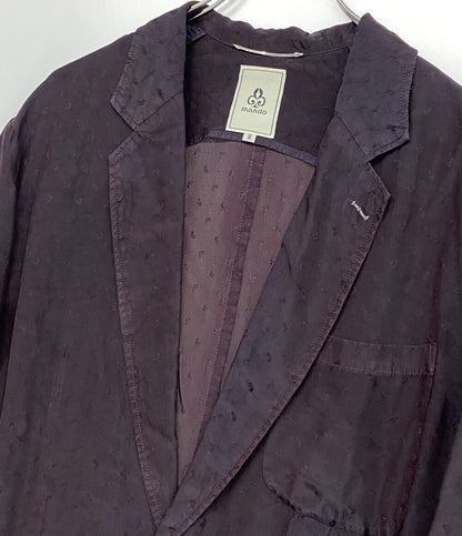 mando テーラードジャケット GARMENT DYE PAISLEY JACKET ボルドー 24AW メンズ SIZE 2 マンド
