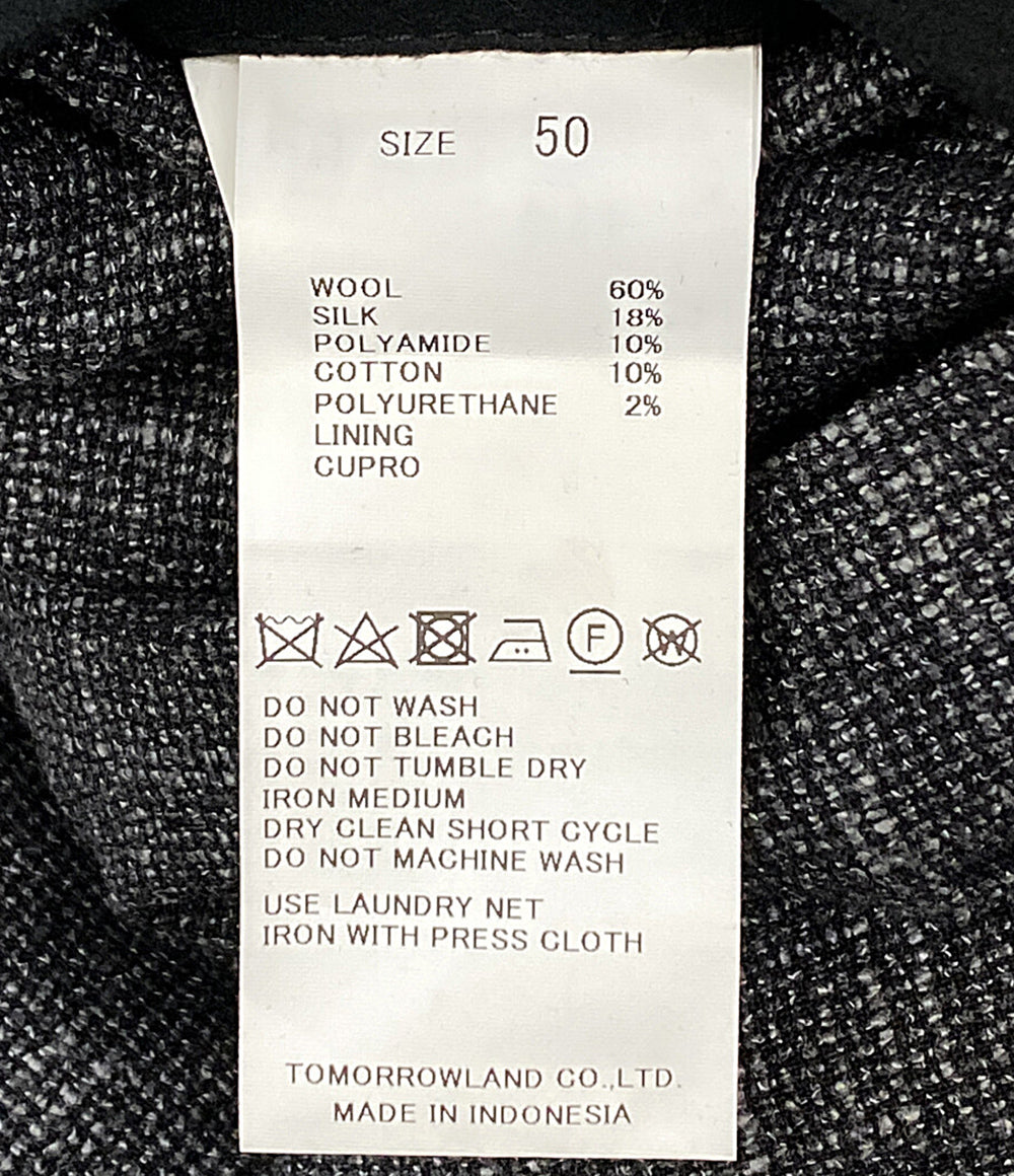 トゥモローランド 美品 カルロバルベラ テーラードジャケット 61-07-51-07703 メンズ SIZE 50 TOMORROWLAND／CARLO BARBERA