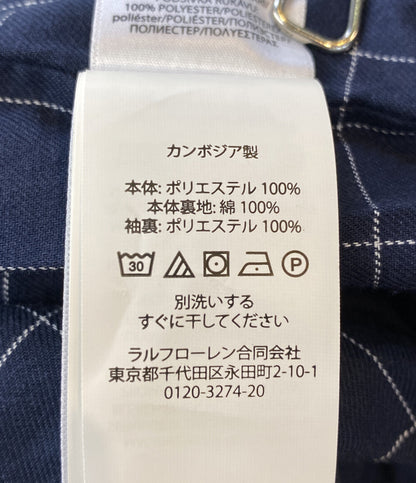 ポロ・ラルフローレン 美品 ブルゾン 内チェックスイングトップジャケット カーキ メンズ SIZE M POLO RALPH LAUREN