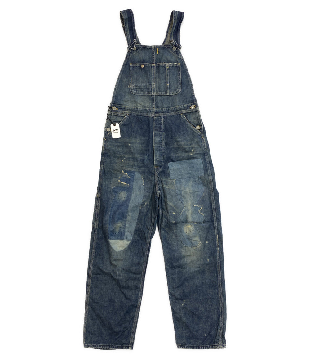 デンハム 美品 オーバーオール リペア加工 デニム メンズ SIZE S-M DENHAM
