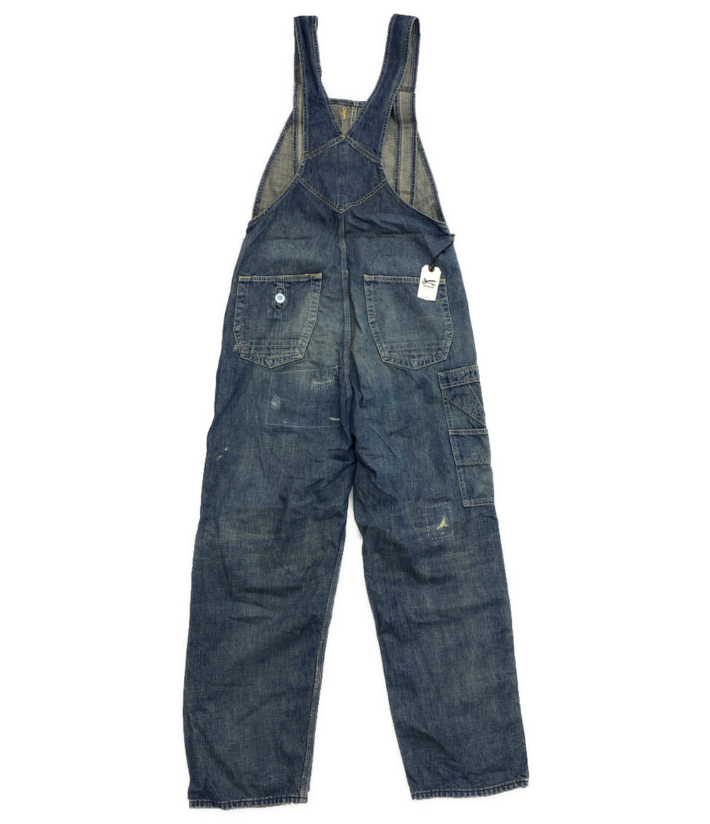 デンハム 美品 オーバーオール リペア加工 デニム メンズ SIZE S-M DENHAM