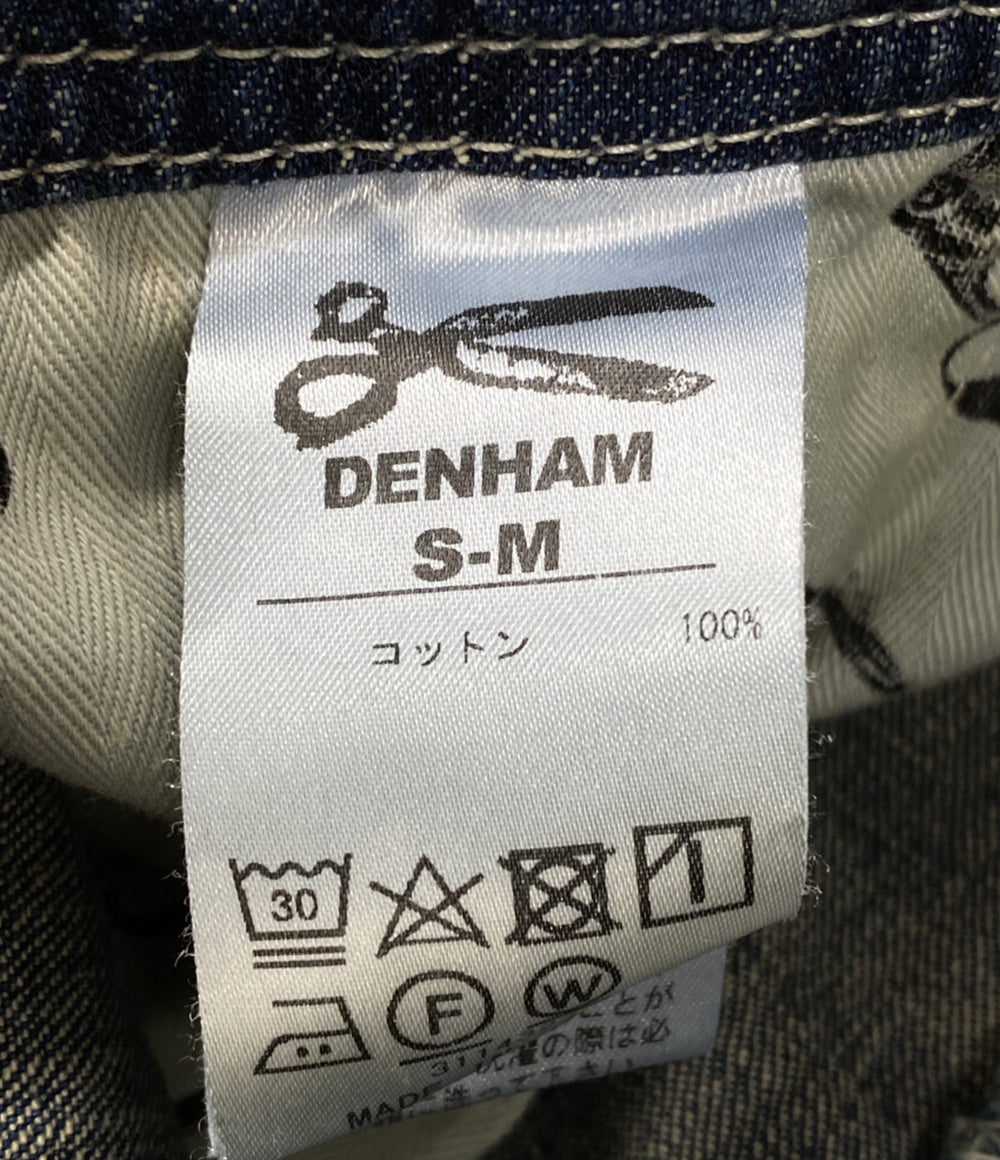 デンハム 美品 オーバーオール リペア加工 デニム メンズ SIZE