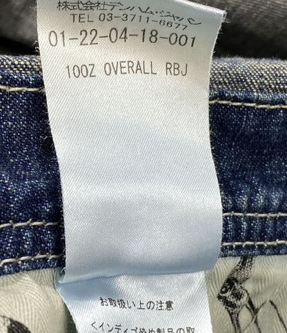 デンハム 美品 オーバーオール リペア加工 デニム メンズ SIZE S-M DENHAM