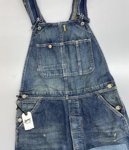 デンハム 美品 オーバーオール リペア加工 デニム メンズ SIZE S-M DENHAM