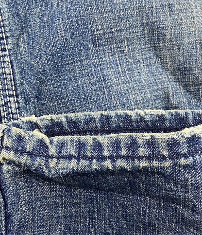 デンハム 美品 オーバーオール リペア加工 デニム メンズ SIZE S-M DENHAM