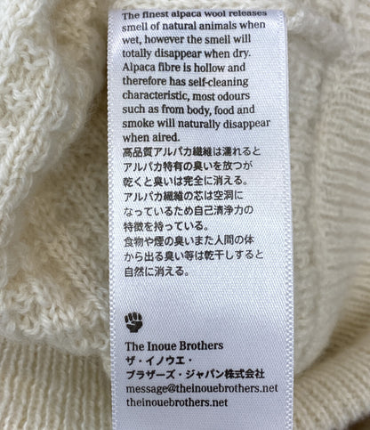 THE INOUE BROTHERS×ESTNATION ザ イノウエブラザーズ シュプリームロイヤルアルパカ クルーネックニット メンズ SIZE S エストネーション