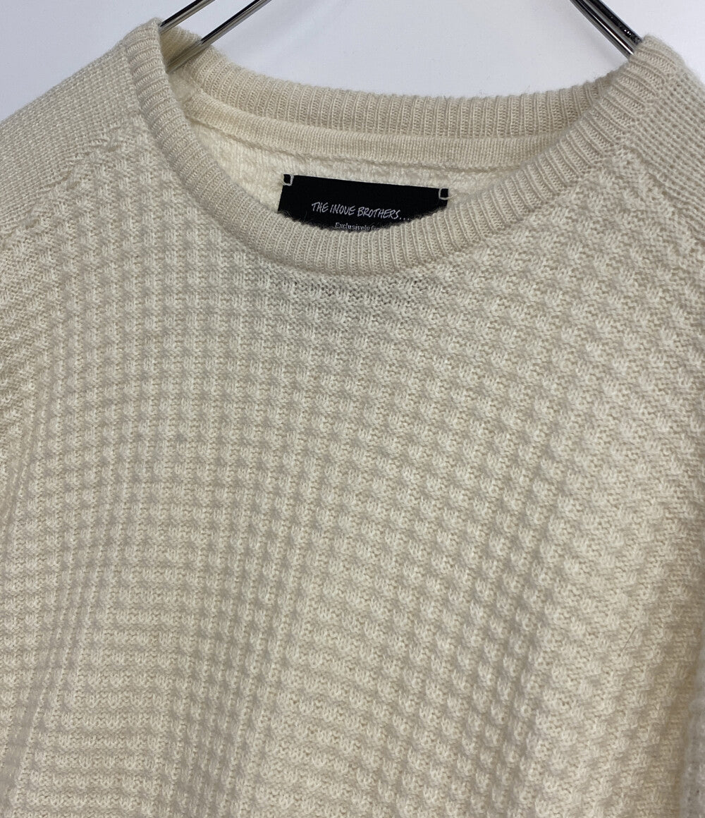 THE INOUE BROTHERS×ESTNATION ザ イノウエブラザーズ シュプリームロイヤルアルパカ クルーネックニット メンズ SIZE S エストネーション