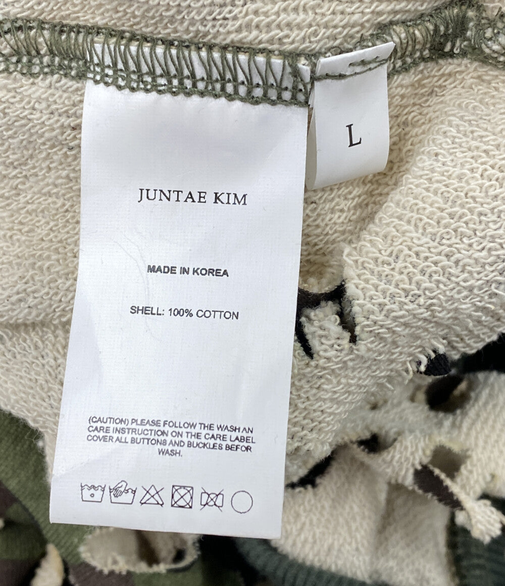ジュンテキム パーカー SLASHED HOODIE メンズ SIZE L JUNTAE KIM