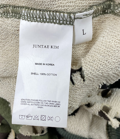 ジュンテキム パーカー SLASHED HOODIE メンズ SIZE L JUNTAE KIM