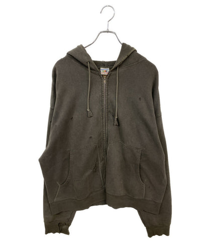 セントマイケル パーカー ZIP PARKA DAMAGE HOODIE 23AW メンズ SIZE XL SAINT MICHAEL