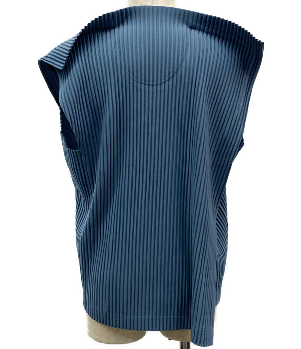 オム プリッセ イッセイミヤケ 美品 ノースリーブカットソー RECTANGLE TOP 24ss HP41JK280 メンズ SIZE 2 HOMME PLISSE ISSEY MIYAKE