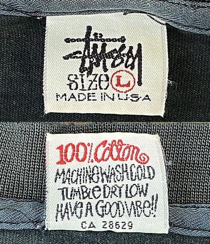 ステューシー オールド 半袖Ｔシャツ 白タグUSA製 ダブル 90S メンズ SIZE L OLD STUSSY