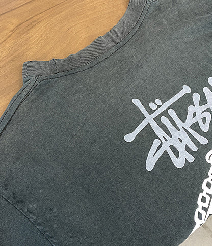 ステューシー オールド 半袖Ｔシャツ 白タグUSA製 ダブル 90S メンズ SIZE L OLD STUSSY