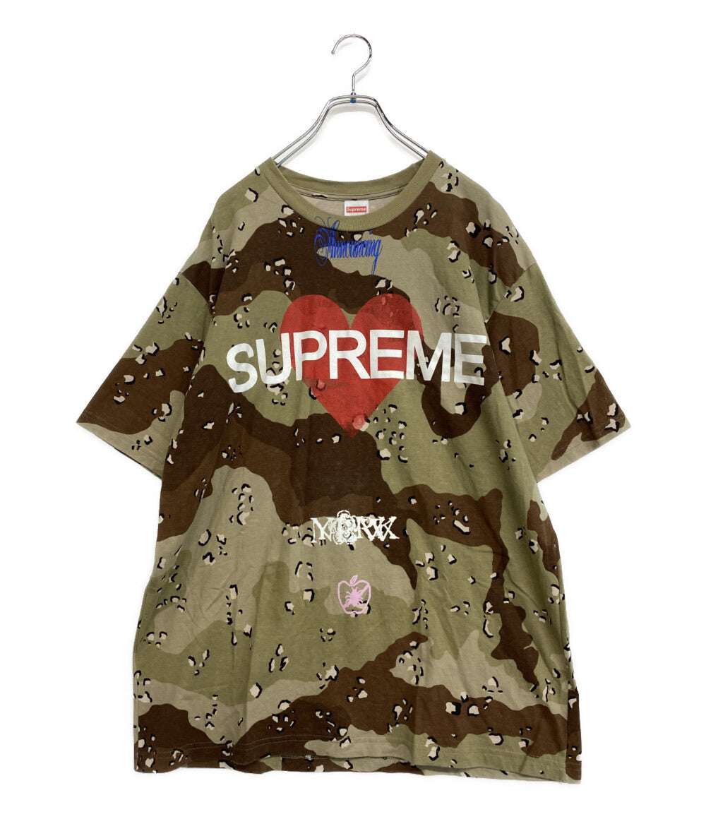 MM6 × Supreme シュプリーム 半袖Tシャツ Liquid Blue Oversized Tee