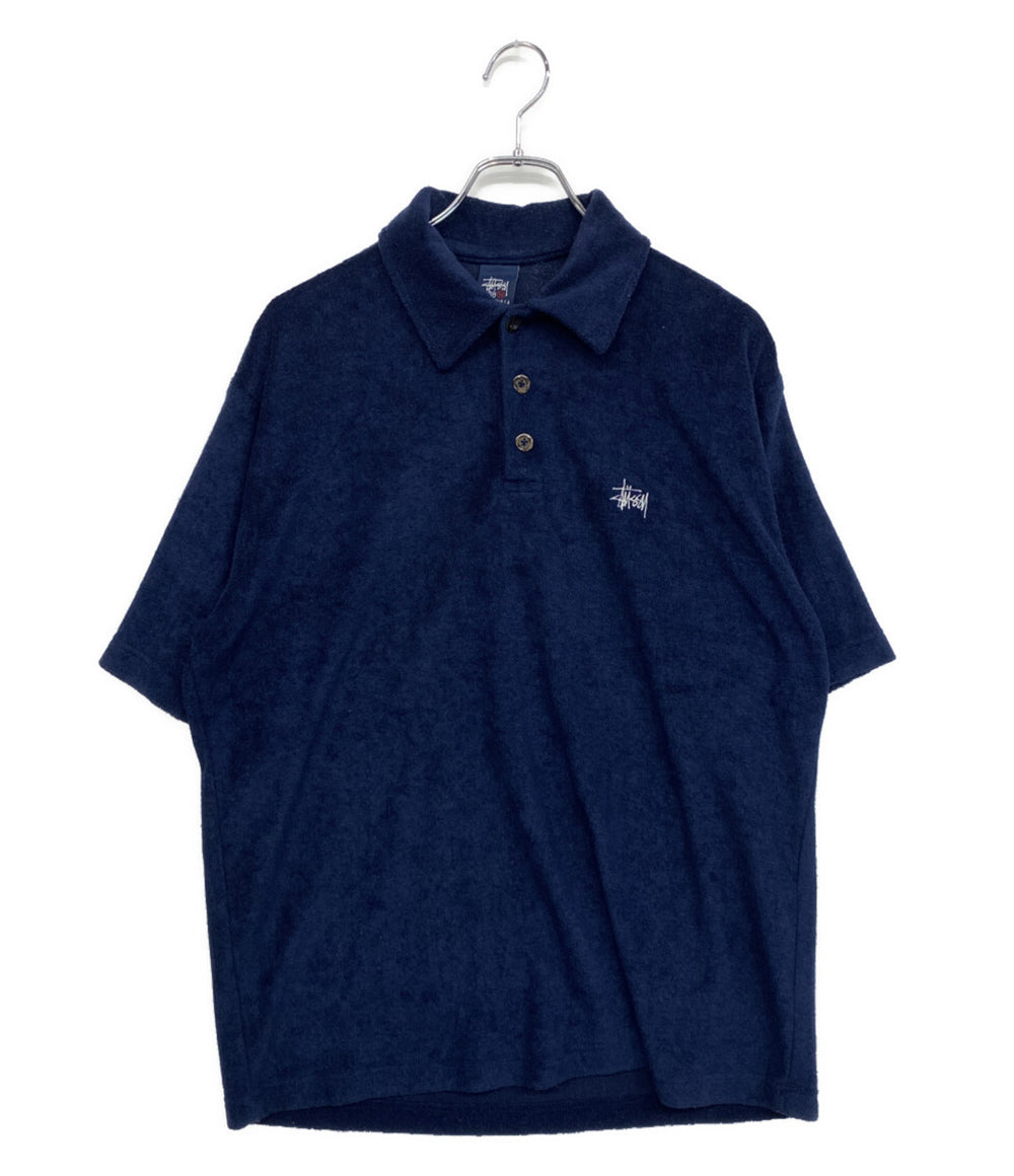 OLD STUSSY オールドステューシー 半袖ポロシャツ パイル地 90S メンズ SIZE M