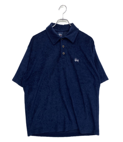 OLD STUSSY オールドステューシー 半袖ポロシャツ パイル地 90S メンズ SIZE M