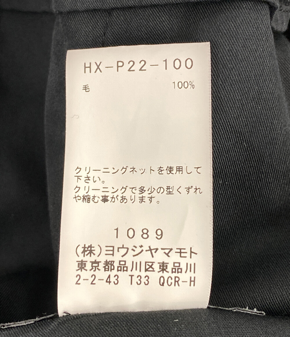 YOHJI YAMAMOTO POUR HOMME シワギャバラップパンツ 21AW HX-P22-100 メンズ SIZE 2 ヨウジヤマモトプールオム