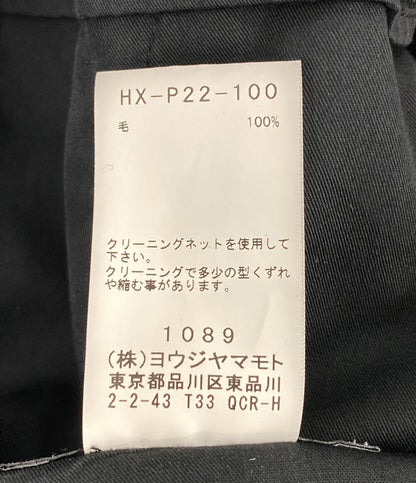 YOHJI YAMAMOTO POUR HOMME シワギャバラップパンツ 21AW HX-P22-100 メンズ SIZE 2 ヨウジヤマモトプールオム