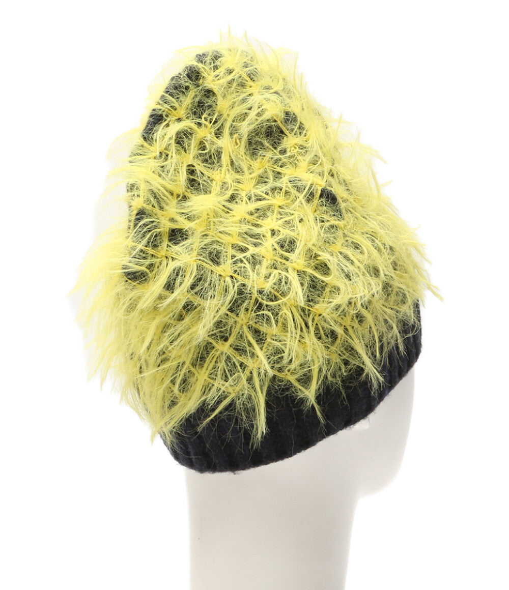 美品 CHRISTIAN STONE クリスチャンストーン ニット帽 MOHAIR KNITTED INTERNET BEANIE メンズ