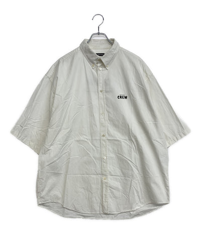 バレンシアガ CREWロゴオーバーサイズ半袖シャツ 20SS メンズ SIZE 40 BALENCIAGA