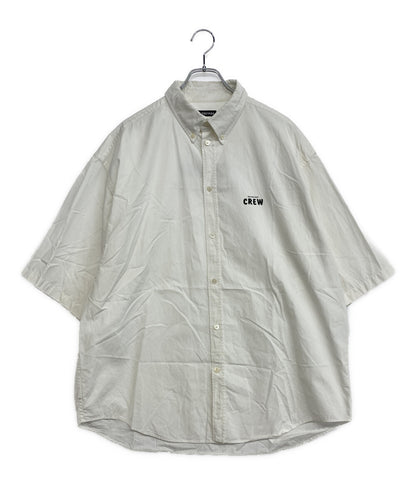 バレンシアガ CREWロゴオーバーサイズ半袖シャツ 20SS メンズ SIZE 40 BALENCIAGA